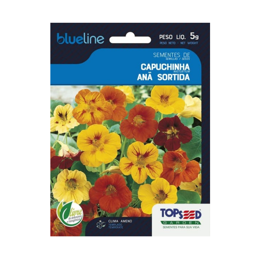 Semente De Capuchinha Ana Sortida Blue Line 5g | Topseed
