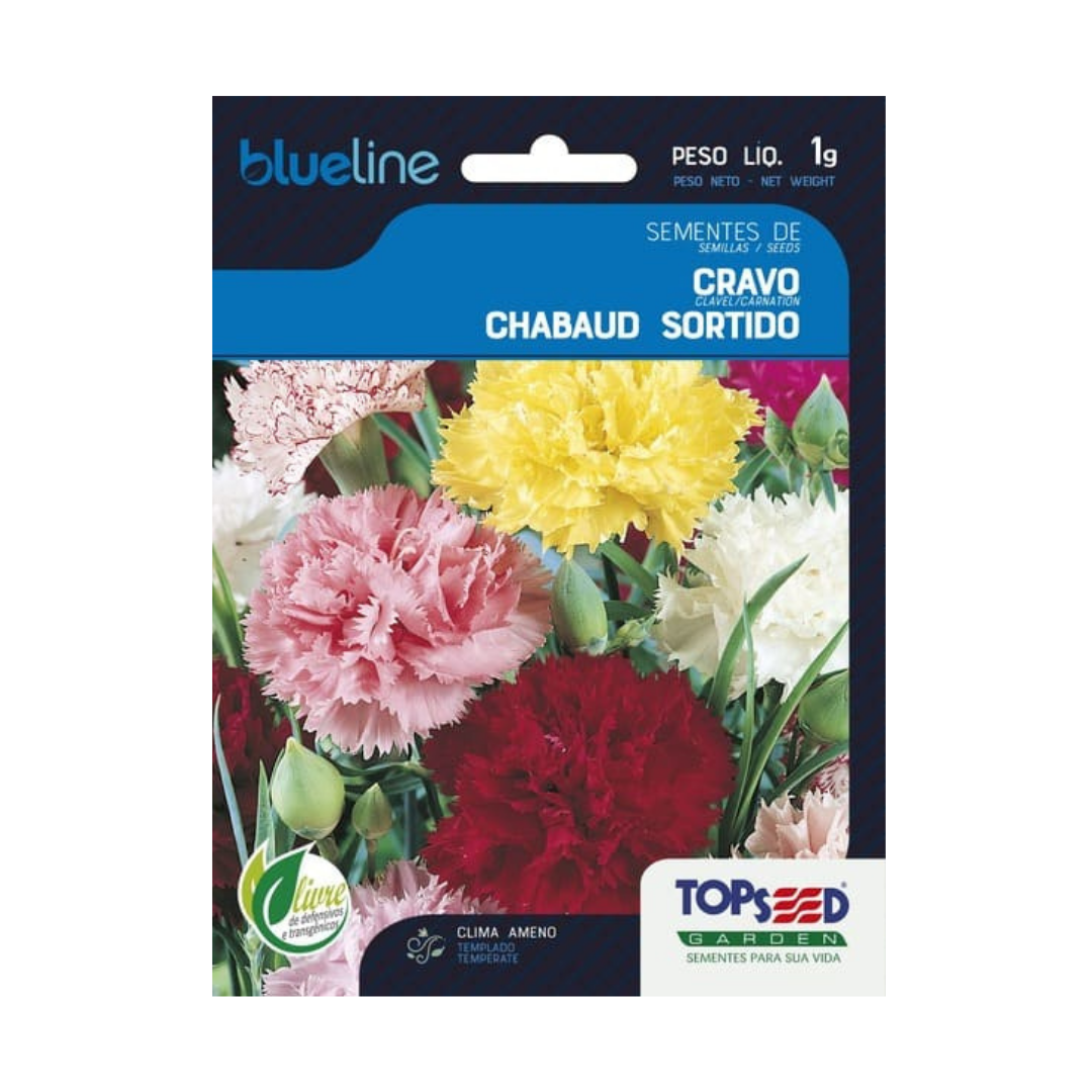 Semente De Cravo Chabaud Sortido Blue Line 1g | Topseed