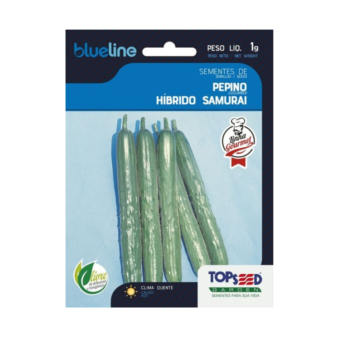 Semente De Pepino Hibrido Samurai Blue Line 1g | Topseed