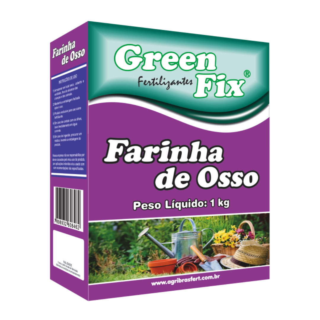 Farinha De Osso | Fertilizante Natural 1kg | Green Fix | Agribras