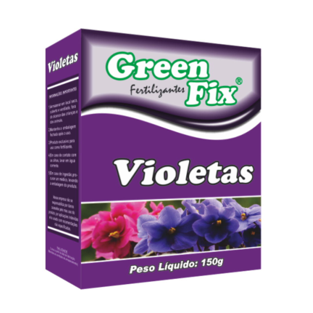 Fertilizante Violetas NPK 12-8-8 150g | Green Fix | Agribras