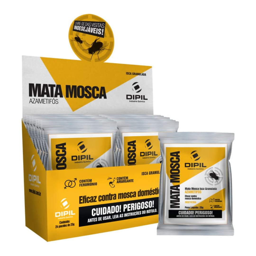 Inseticida Moscas Domésticas Pronto Uso | Isca Granulada envelope de 25g | Dipil