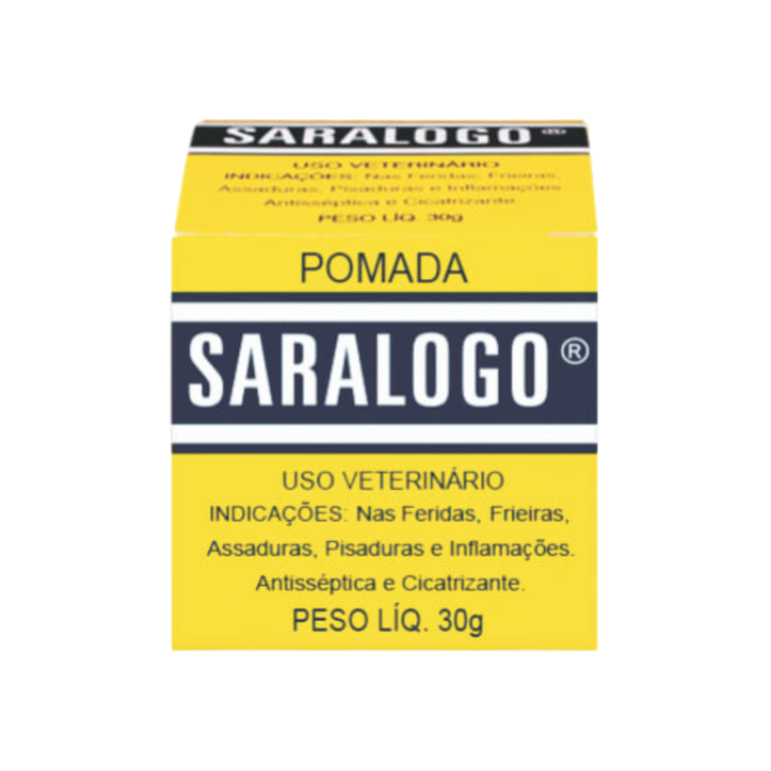 Pomada Saralogo 30g | Antisséptica e Cicatrizante para Cães e Gatos | Matacura