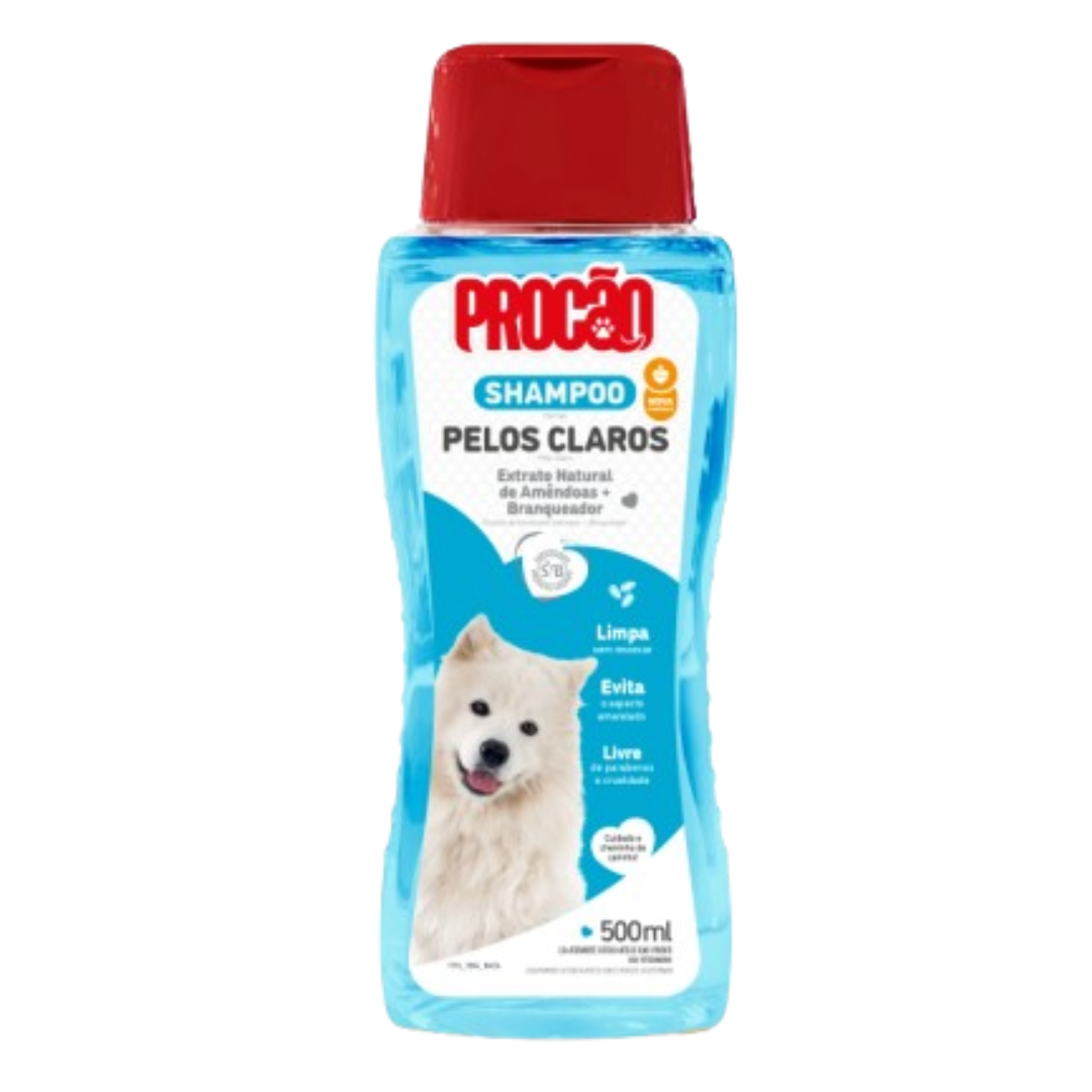 Shampoo Pelos Claros Cães e Gatos 500ml | Procão