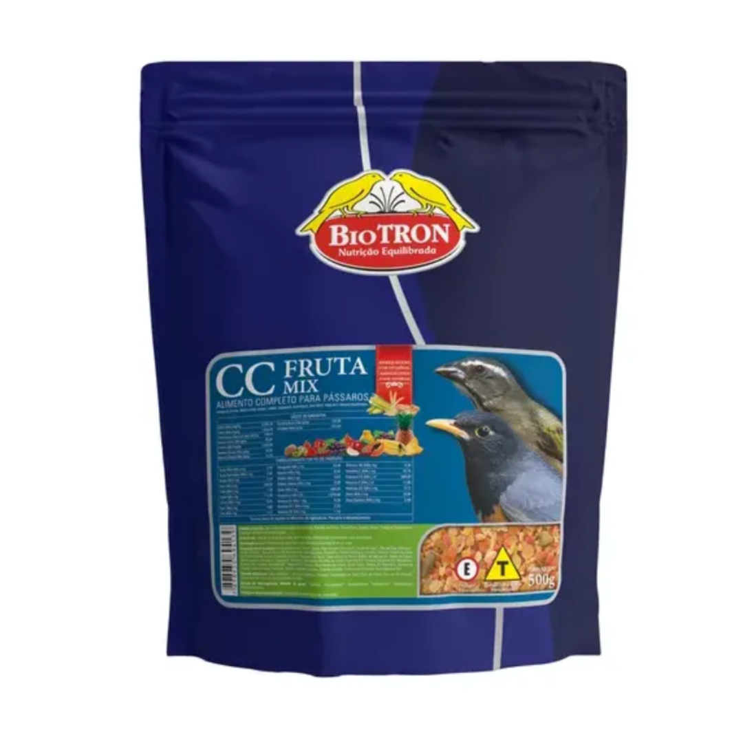 Cc Fruta Mix 500g | Alimento Completo para Pássaros | Biotron
