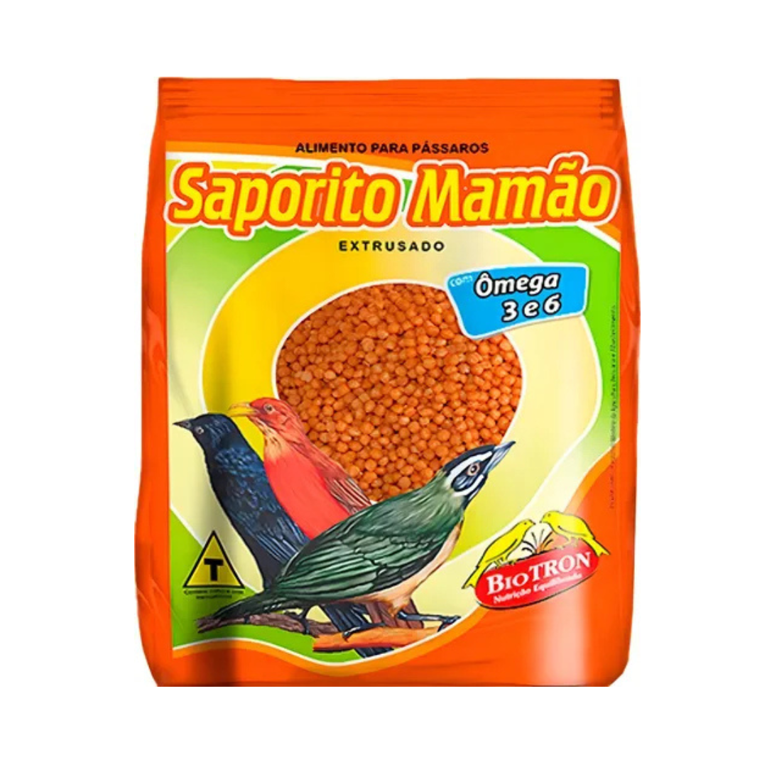 Saporito Mamão | Alimento Para Pássaros | Biotron