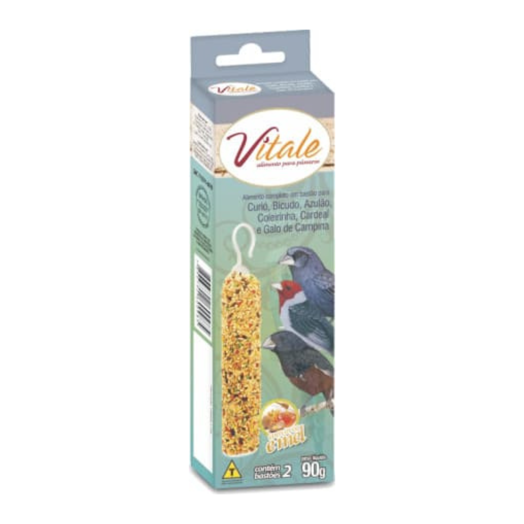 Bastão De Sementes Para Curió, Bicudo, Coleirinha, Galo Campina 90g | Vitale