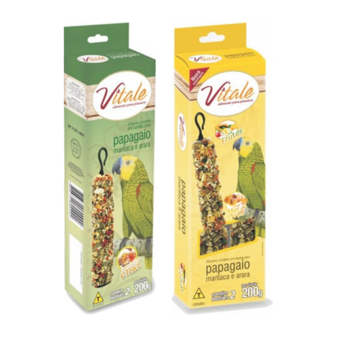 Bastão De Sementes Para Papagaio, Maritaca, Cacatua e Arara 200g | Vitale