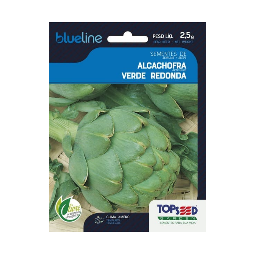 Semente De Alcachofra Verde Redonda Blue Line 2,5g | Topseed