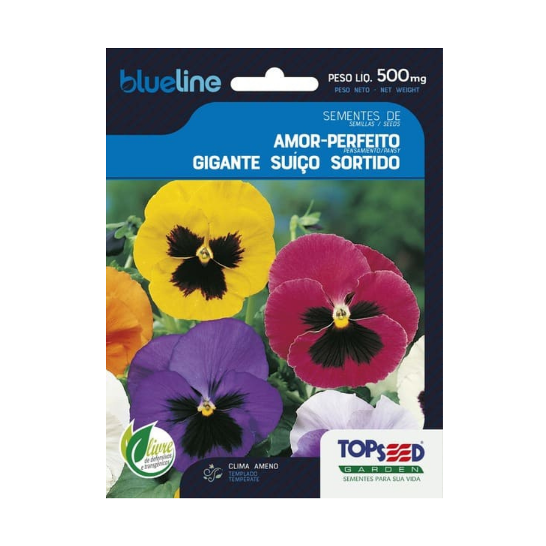 Semente De Amor Perfeito Gigante Sortido Blue Line 500mg | Topseed