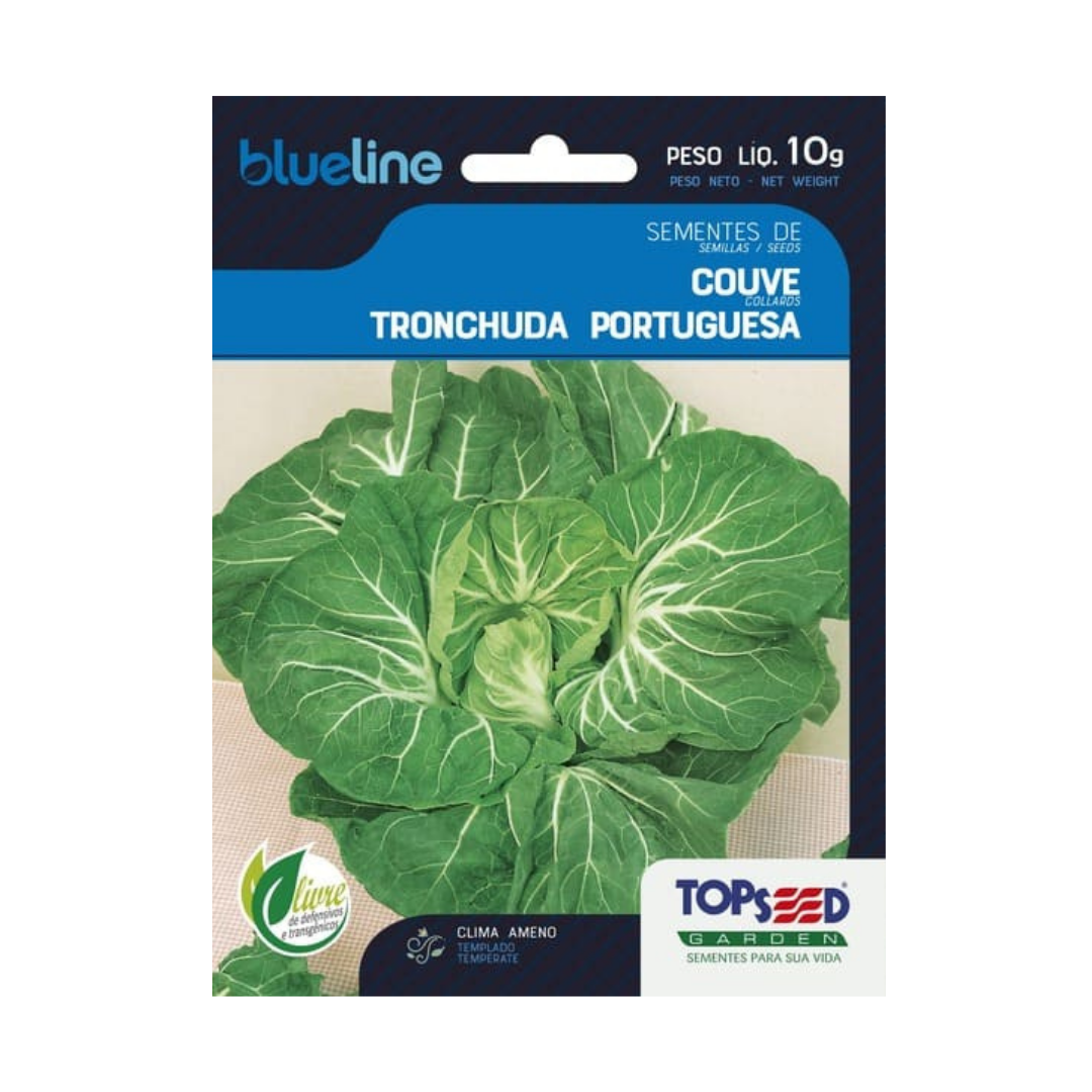 Semente De Couve Tronchuda Portuguesa Blue Line 10g | Topseed