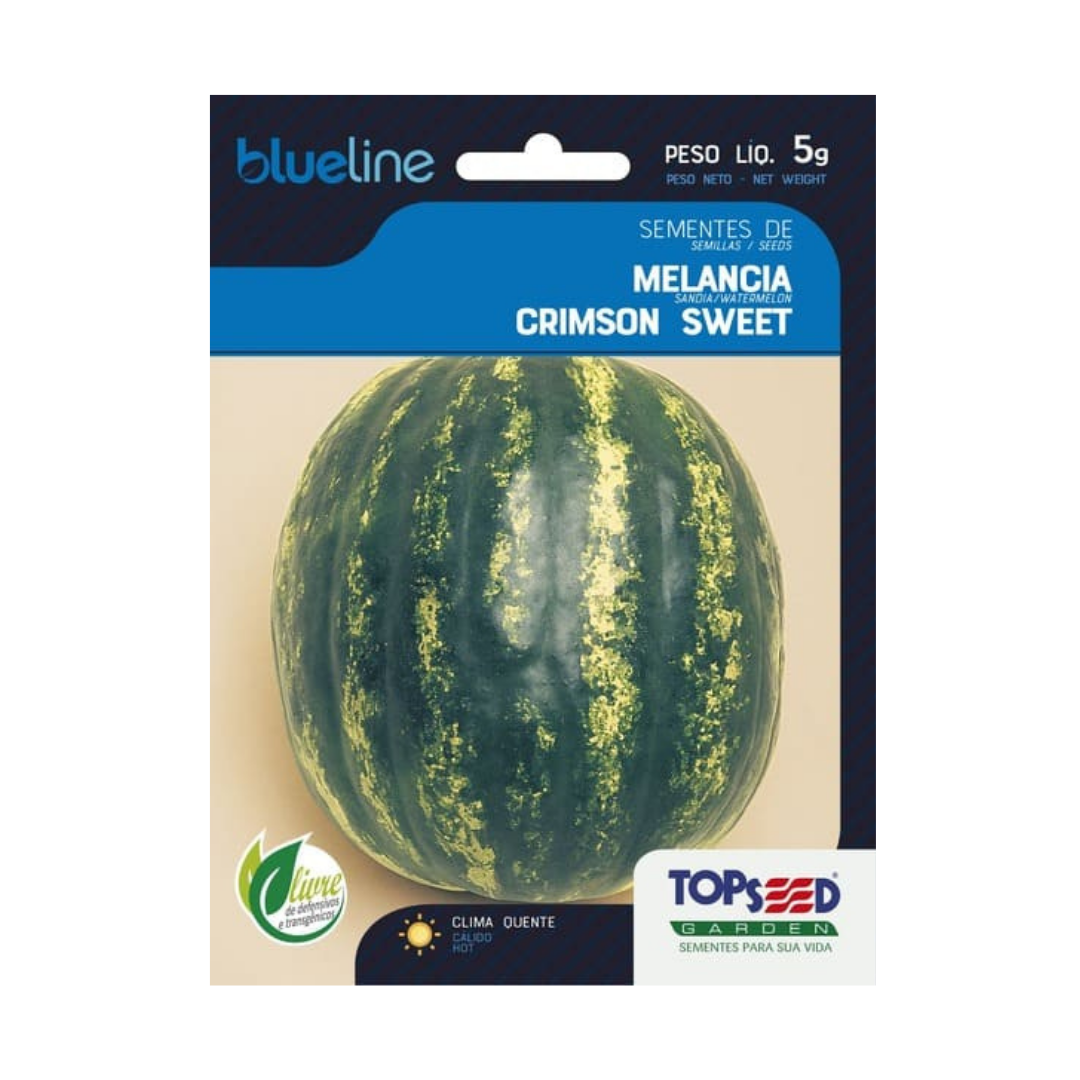 Semente De Melancia Crimson Sweet Blue Line 5g | Topseed