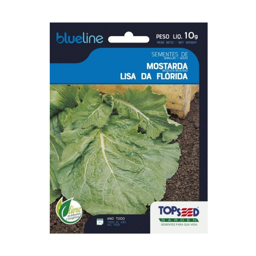 Semente De Mostarda Lisa Da Florida Blue Line 10g | Topseed