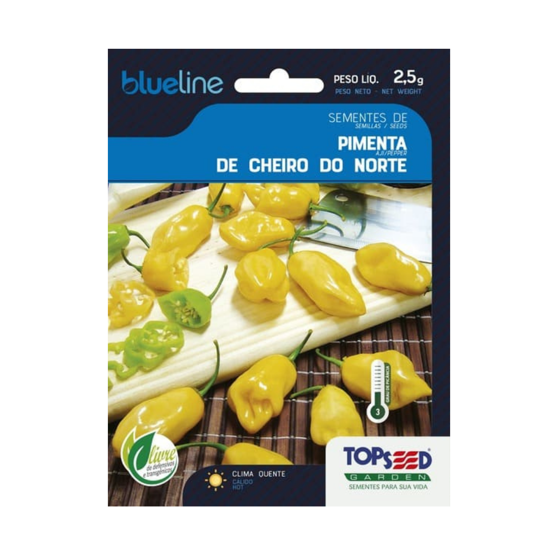 Semente De Pimenta De Cheiro Do Norte Blue Line 2,5g | Topseed