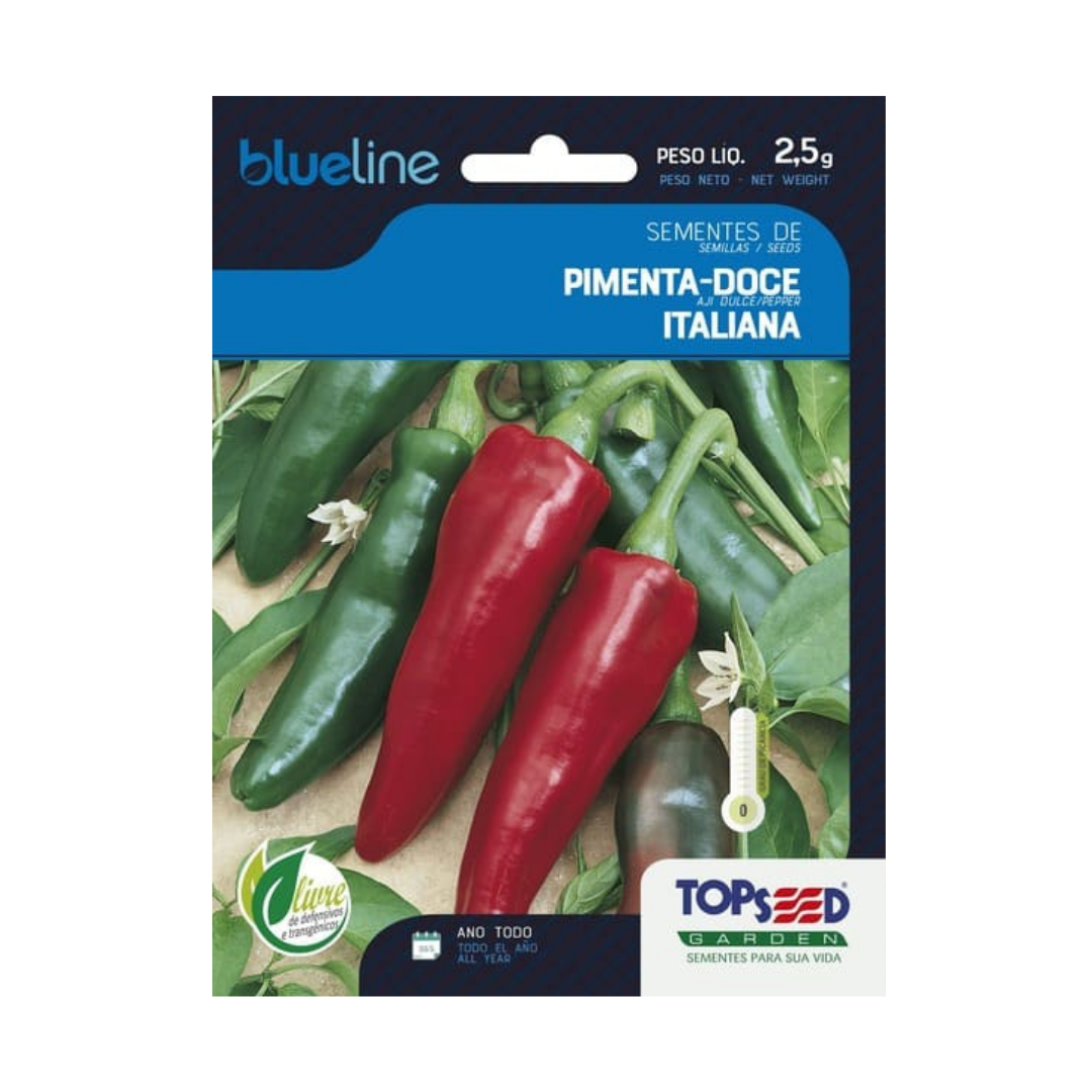Semente De Pimenta Doce Italiana Blue Line 2,5g | Topseed