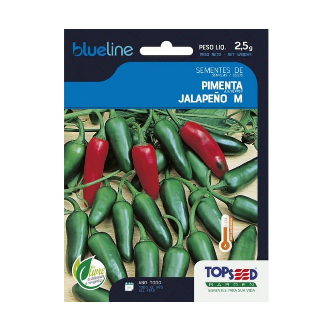 Semente De Pimenta Jalapeño Blue Line 2,5g | Topseed