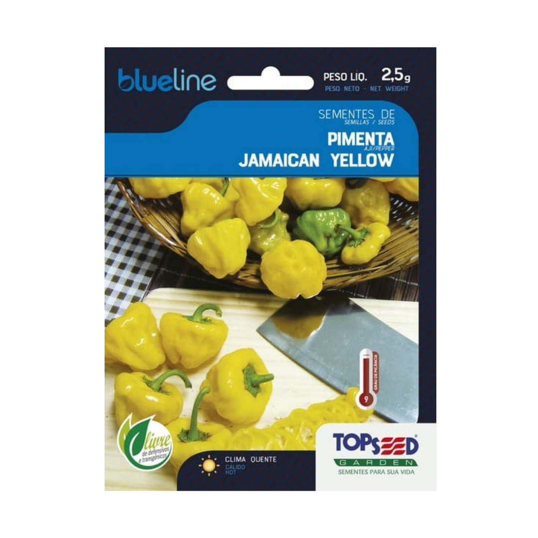 Semente De Pimenta Jamaican Yellow Blue Line 2,5g | Topseed