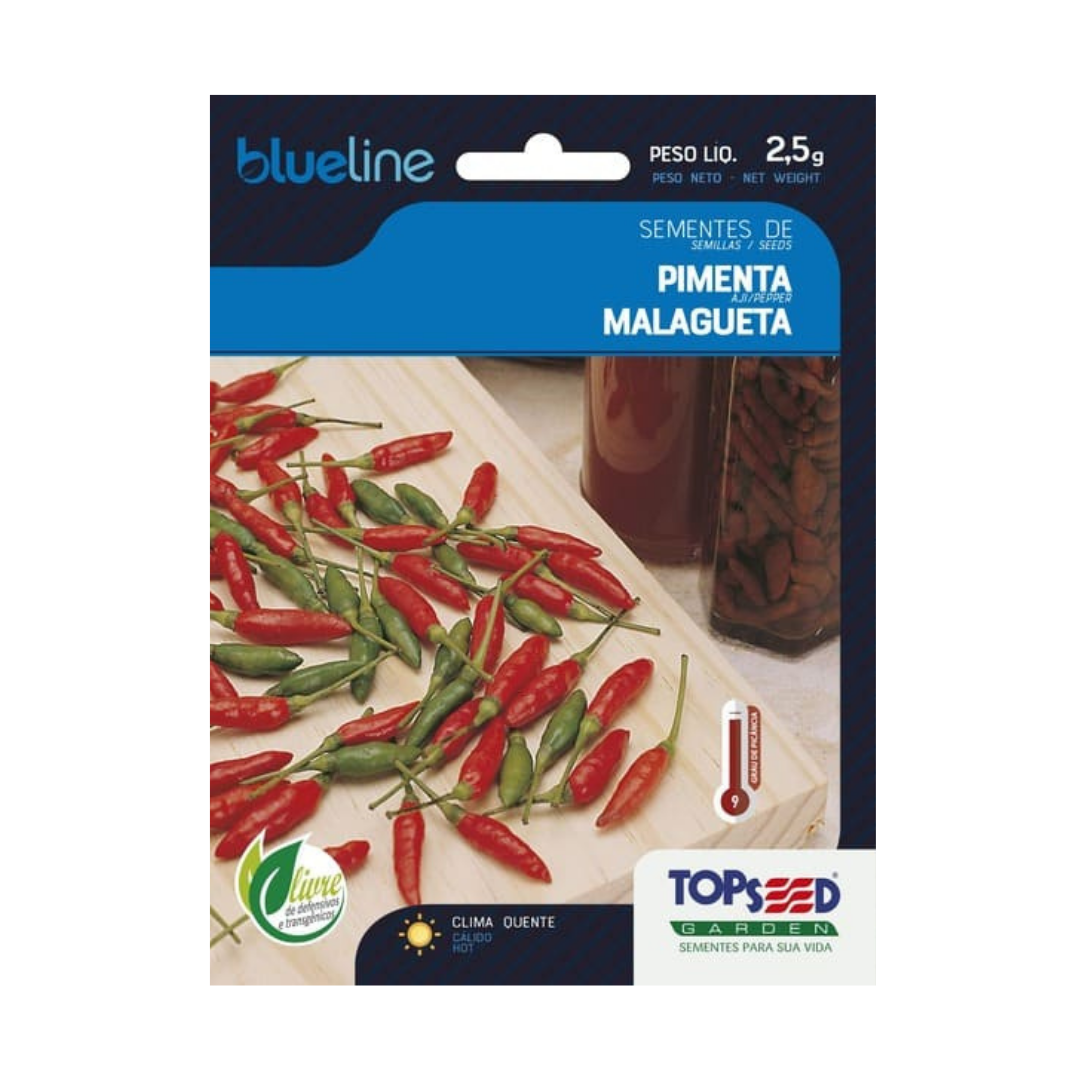 Semente De Pimenta Malagueta Blue Line 2,5g | Topseed