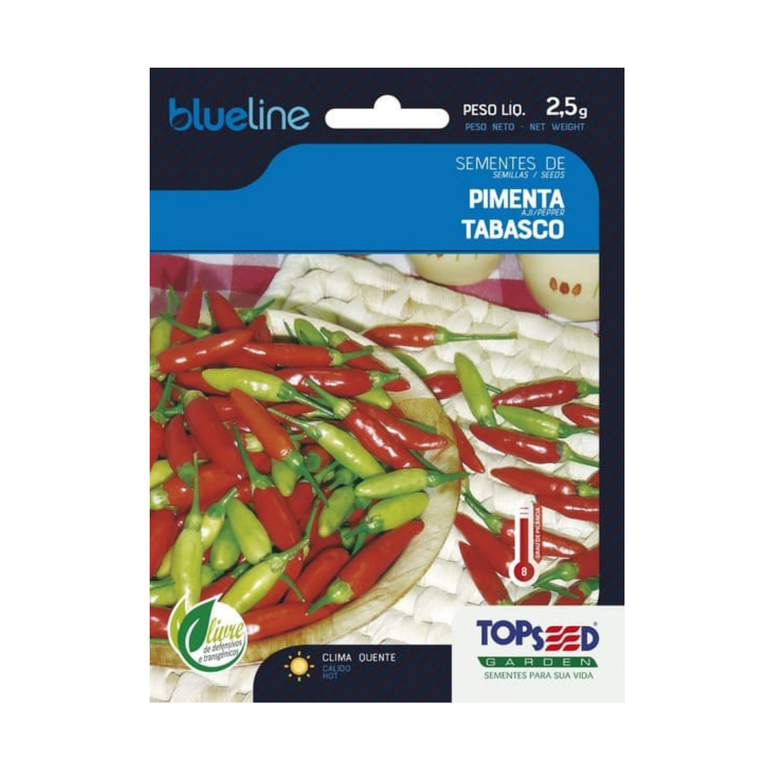 Semente De Pimenta Tabasco Blue Line 2,5g | Topseed