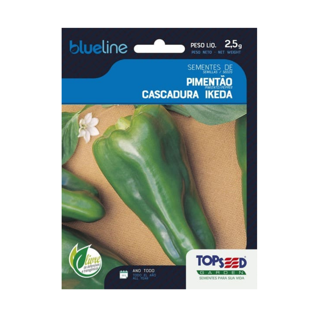 Semente De Pimentão Cascadura Ikeda Blue Line 2,5g | Topseed