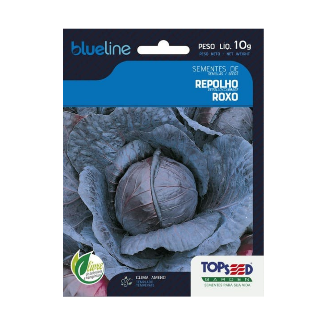 Semente De Repolho Roxo Blue Line 10g | Topseed