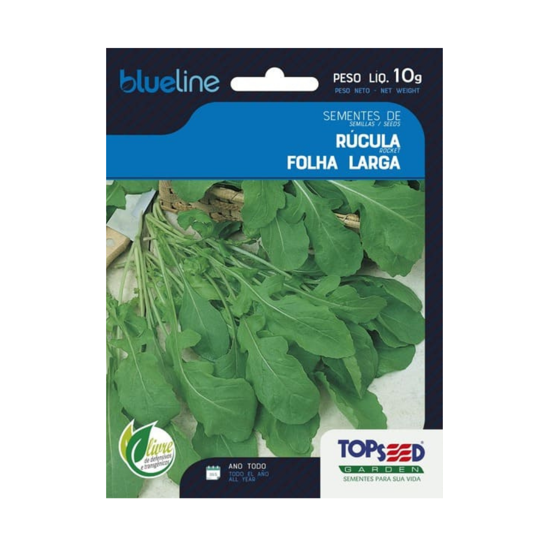 Semente De Rúcula Folha Larga Blue Line 10g | Topseed