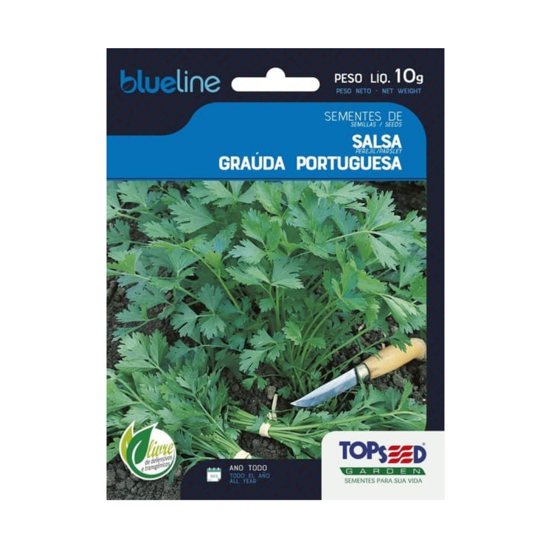Semente De Salsa Graúda Portuguesa Blue Line 10g | Topseed