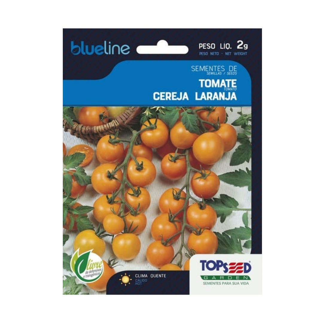 Semente De Tomate Cereja Laranja Blue Line 2g | Topseed