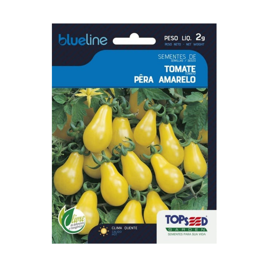 Semente De Tomate Pêra Amarelo Blue Line 2g | Topseed