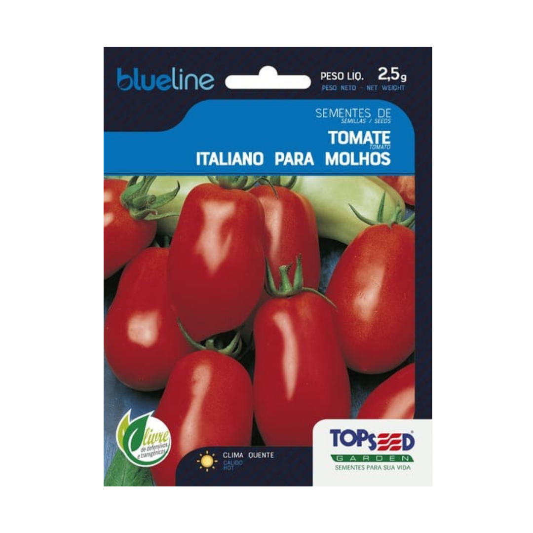 Semente De Tomate Italiano Para Molhos Blue Line 2,5g | Topseed