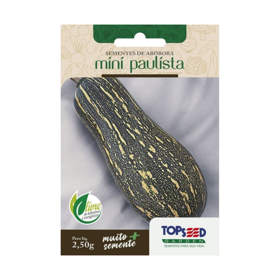 Semente De Abóbora Mini Paulista 2,5g | Topseed