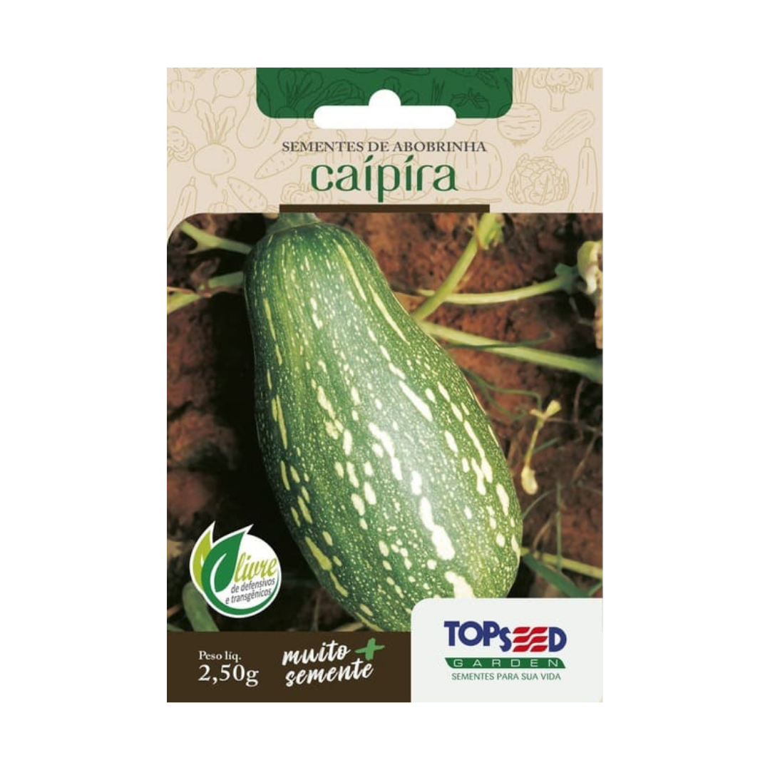 Semente De Abobrinha Caipira 2,5g | Topseed