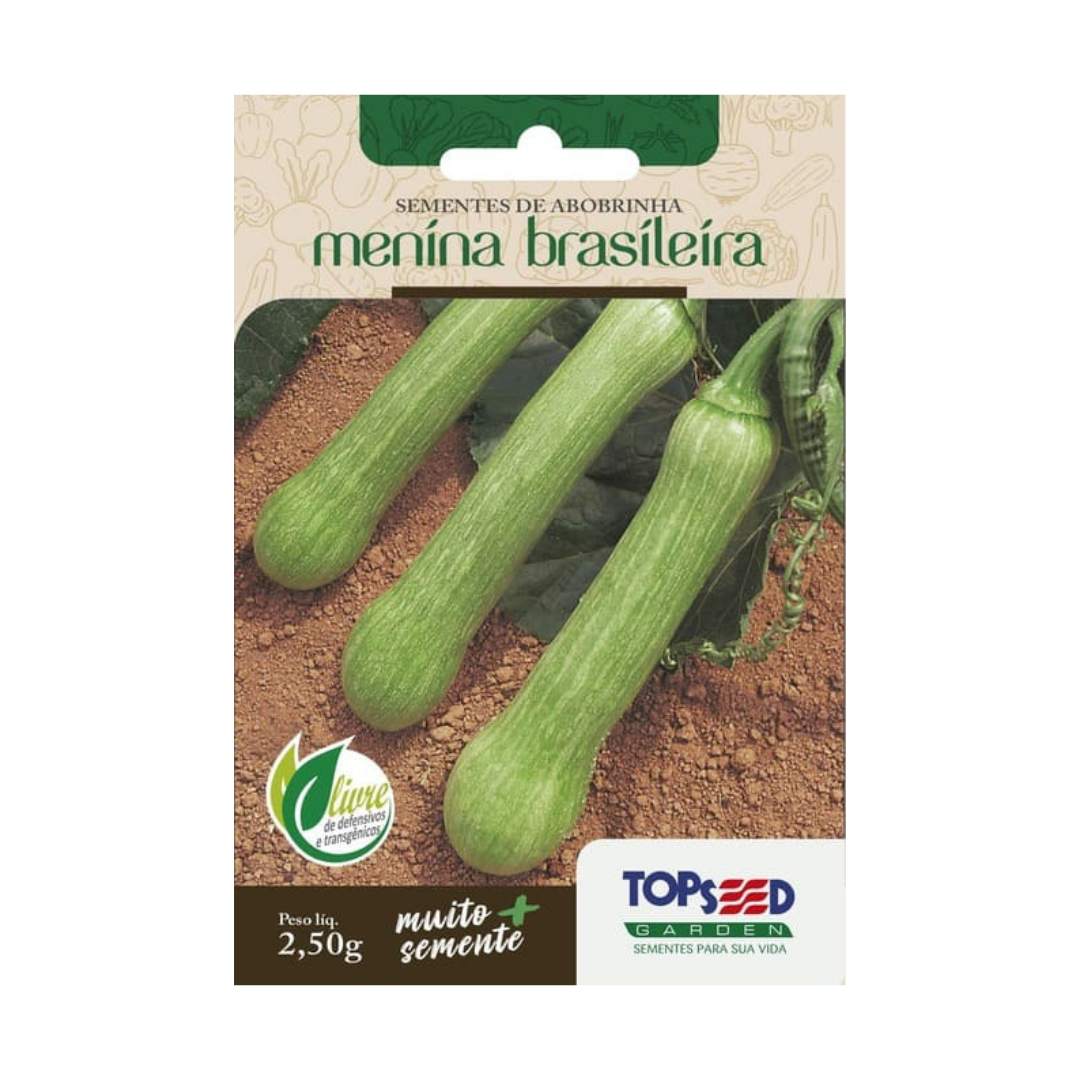 Semente De Abobrinha Menina Brasileira 2,5g | Topseed