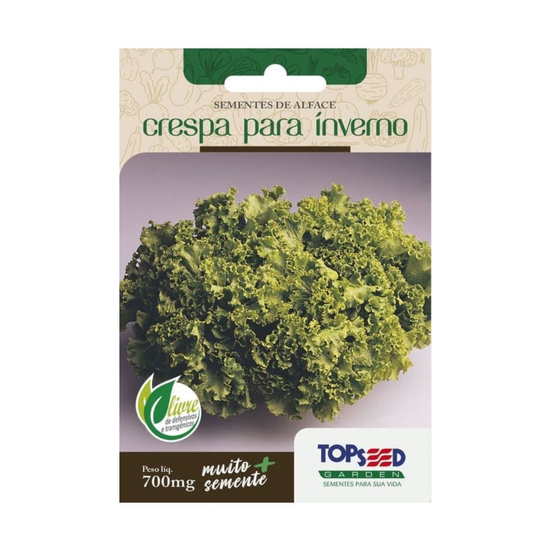 Semente De Alface Crespa Inverno 700mg | Topseed