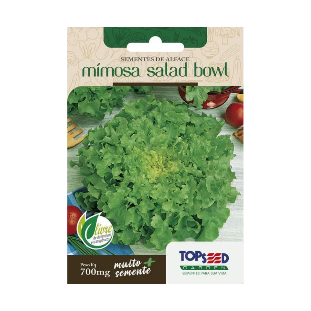 Semente De Alface Mimosa Salad Bowl 700mg | Topseed