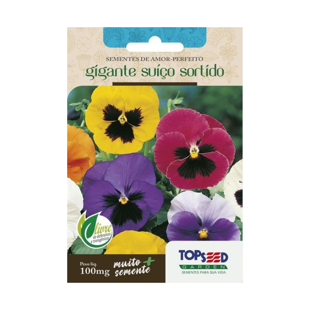 Semente De Amor Perfeito Grande Sortido 100mg | Topseed