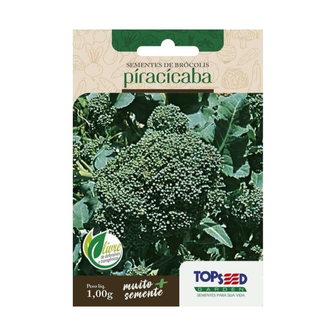 Semente De Brócolis Ramoso Piracicaba 1g | Topseed