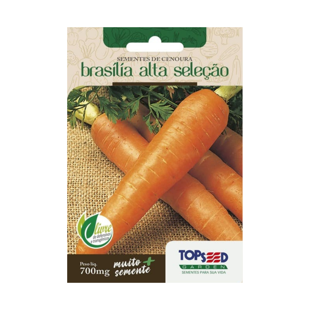 Semente De Cenoura Brasília 700mg | Topseed