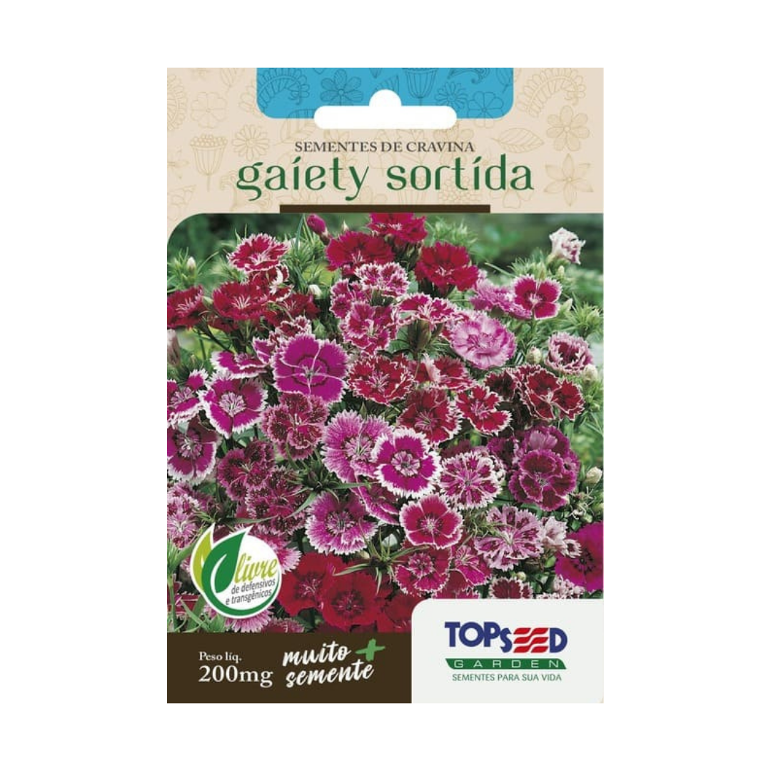 Semente De Cravina Gaiety Sortida 200mg | Topseed
