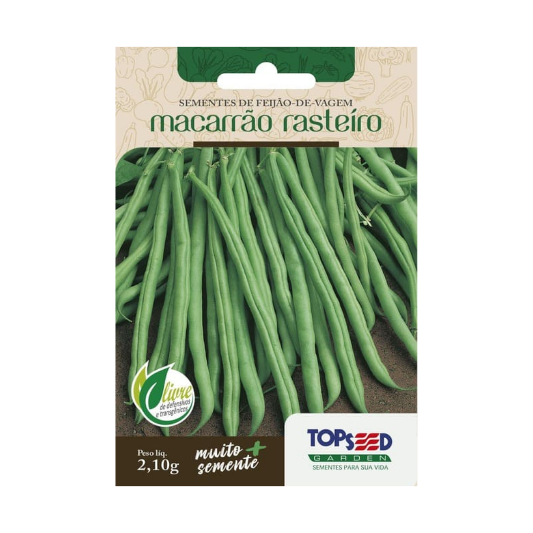 Semente De Feijão Vagem Rasteiro 2,1g | Topseed