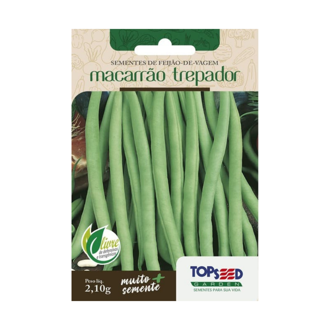Semente De Feijão Vagem Trepador 2,1g | Topseed