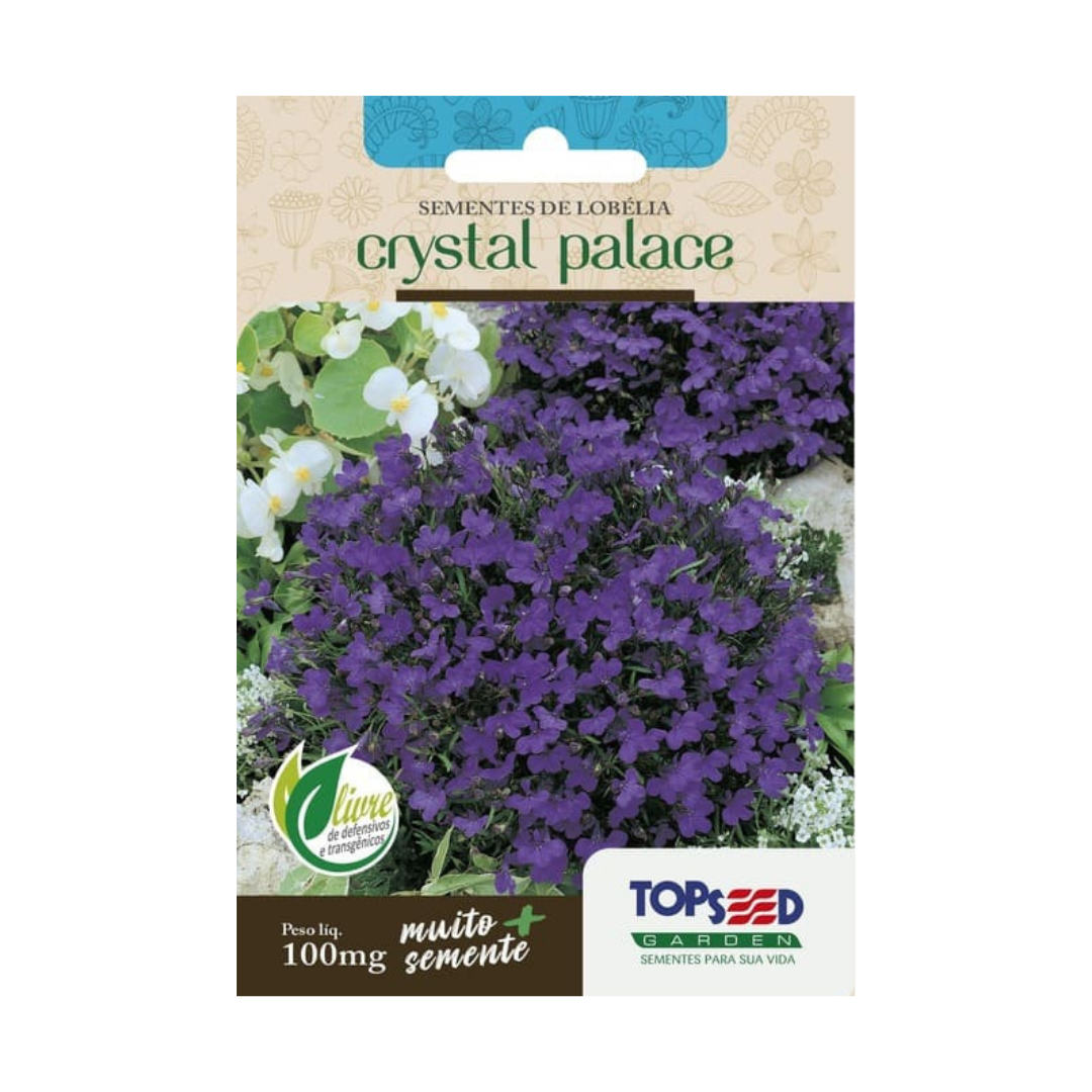 Semente De Lobélia Azul Crystal Palace 100mg | Topseed