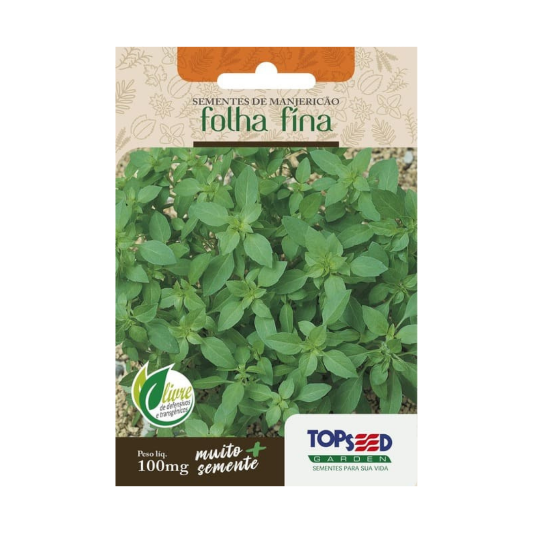 Semente De Manjericão Folha Fina 100mg | Topseed