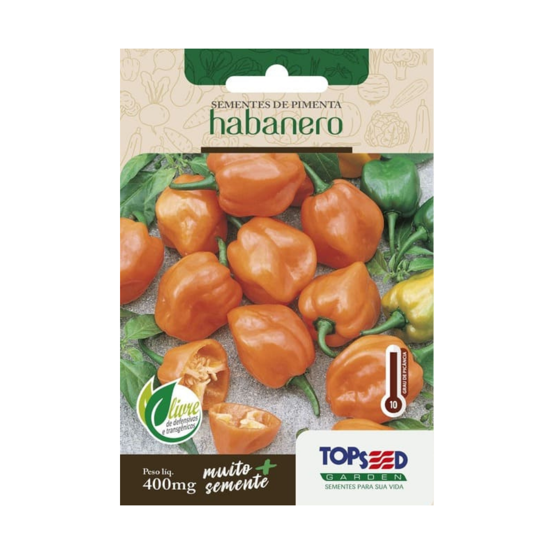 Semente De Pimenta Habanero Orange 400mg | Topseed