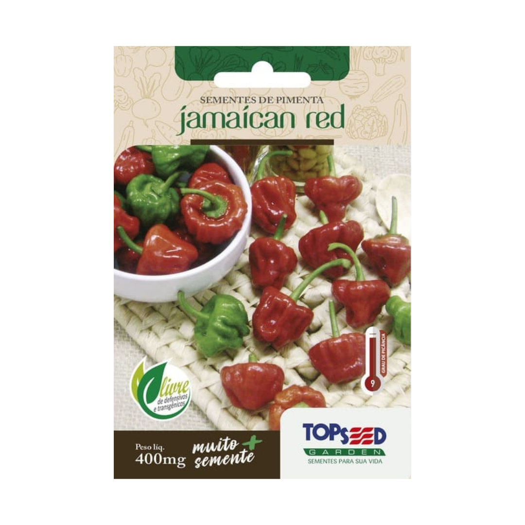 Semente De Pimenta Jamaican Red 400mg | Topseed