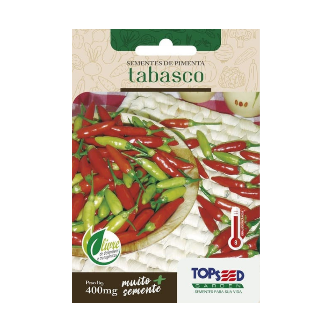 Semente De Pimenta Tabasco 400mg | Topseed