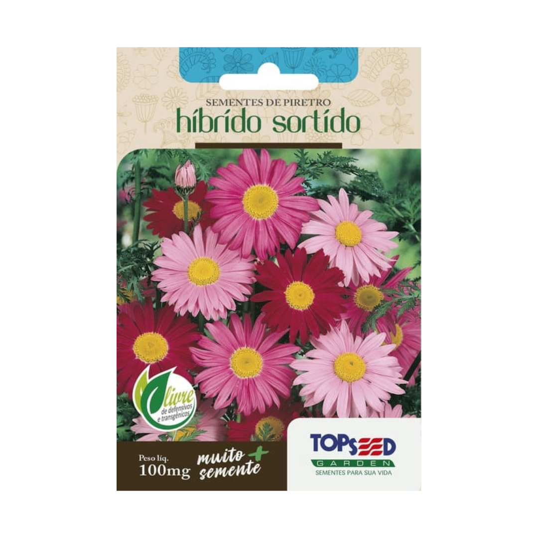 Semente De Piretro Híbrido Sortido 100mg | Topseed