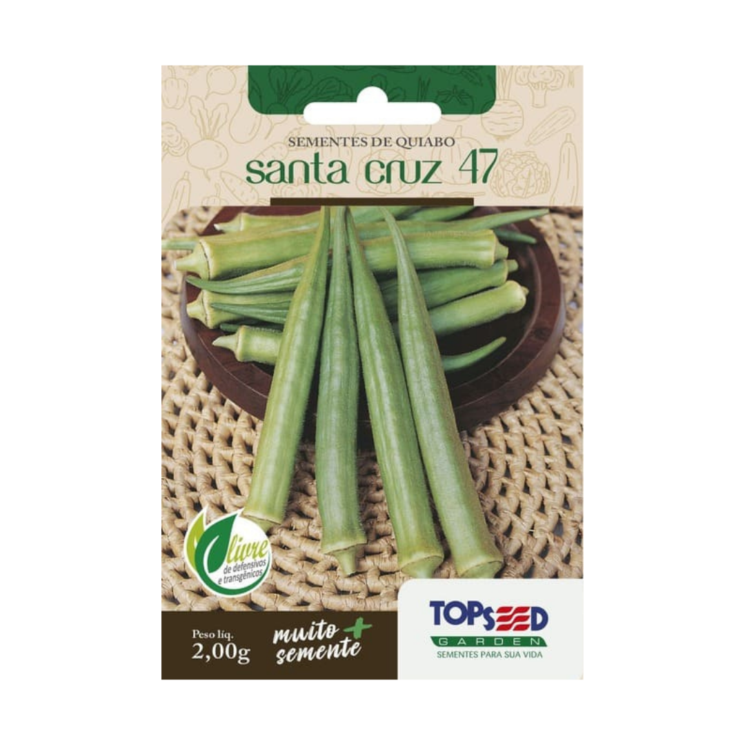 Semente De Quiabo Santa Cruz 47 2g | Topseed