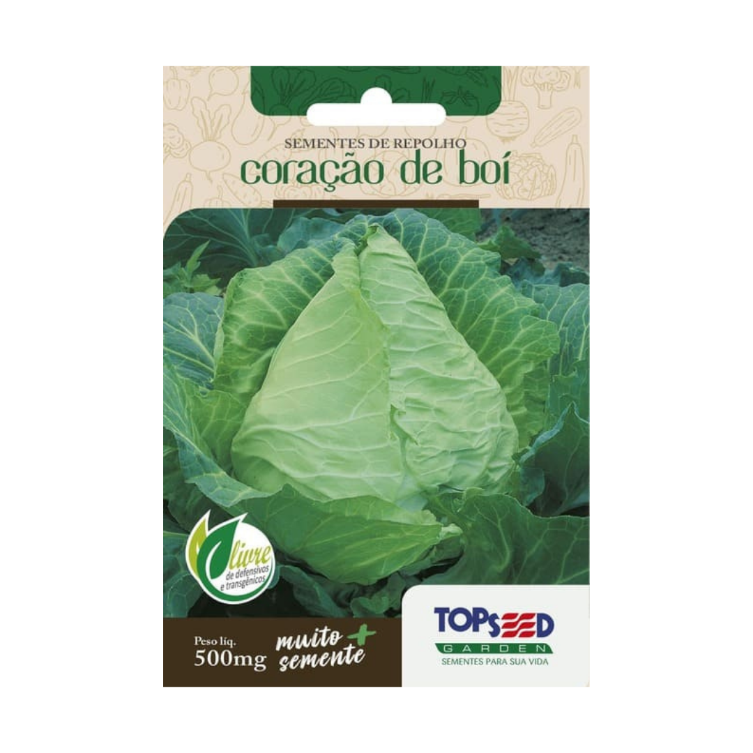 Semente De Repolho Coração de Boi 500mg | Topseed