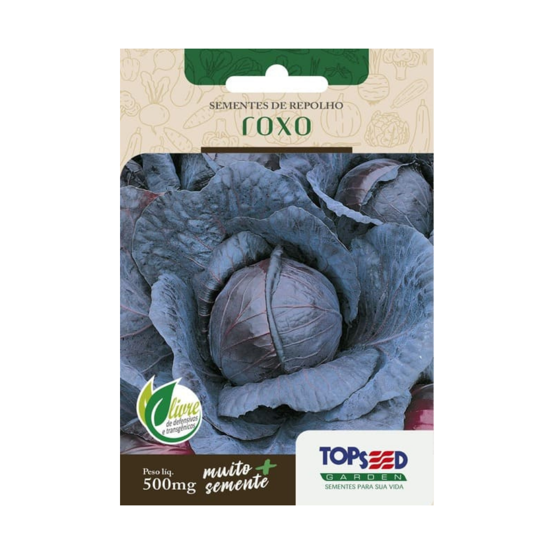 Semente De Repolho Roxo 500mg | Topseed